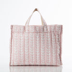 Load image into Gallery viewer, Block Print Tote – Powder Pink