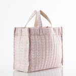 Load image into Gallery viewer, Block Print Tote – Powder Pink