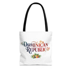 Load image into Gallery viewer, Tote Bag featuring Dominican Republic Design, Beach Bag, Travel Tote, Floral Tote, Summer Accessory, Gift for Travelers
