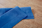 Load image into Gallery viewer, Hemstitched Table Linens (Indigo Blue Color)