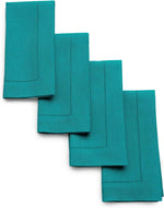 Load image into Gallery viewer, Hemstitched Table Linens (Teal Color)