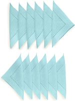 Load image into Gallery viewer, Hemstitched Table Linens (Aqua Blue Color)