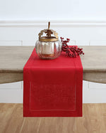 Load image into Gallery viewer, Hemstitched Table Linens (Red Color)
