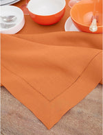 Load image into Gallery viewer, Hemstitched Table Linens (Pumpkin Color)