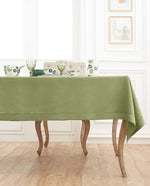 Load image into Gallery viewer, Hemstitched Table Linens (Moss Green Color)