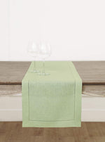 Load image into Gallery viewer, Hemstitched Table Linens (Sage Green Color)
