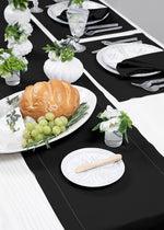 Load image into Gallery viewer, Hemstitched Table Linens (Black Color)