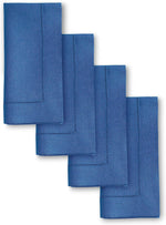 Load image into Gallery viewer, Hemstitched Table Linens (Indigo Blue Color)