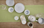 Load image into Gallery viewer, Hemstitched Table Linens (Moss Green Color)