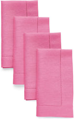 Load image into Gallery viewer, Hemstitched Table Linens (Pink Flamingo Color)