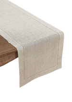 Load image into Gallery viewer, Hemstitched Table Linens (Light Natural Color)