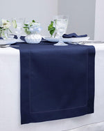 Load image into Gallery viewer, Hemstitched Table Linens (Navy Color)