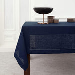 Load image into Gallery viewer, Hemstitched Table Linens (Navy Color)