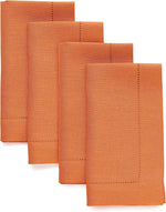 Load image into Gallery viewer, Hemstitched Table Linens (Pumpkin Color)