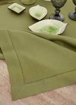Load image into Gallery viewer, Hemstitched Table Linens (Avocado Color)