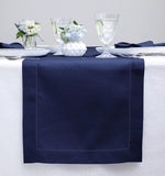 Load image into Gallery viewer, Hemstitched Table Linens (Navy Color)
