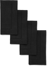 Load image into Gallery viewer, Hemstitched Table Linens (Black Color)