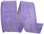 Load image into Gallery viewer, 1 ½ inch x 10 yards --- Every Day Linen Value Wired Edge Ribbon --- Purple