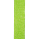 Load image into Gallery viewer, 1 ½ inch x 10 yards --- Every Day Linen Value Wired Edge Ribbon --- Lime