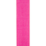 Load image into Gallery viewer, 1 ½ inch x 10 yards --- Every Day Linen Value Wired Edge Ribbon --- Fuchsia