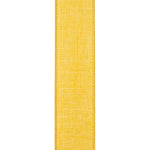 Load image into Gallery viewer, 1 ½ inch x 10 yards --- Every Day Linen Value Wired Edge Ribbon --- Yellow Gold