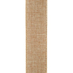 Load image into Gallery viewer, 1 ½ inch x 10 yards --- Every Day Linen Value Wired Edge Ribbon --- Natural