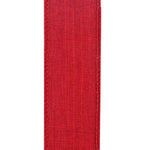 Load image into Gallery viewer, 1 ½ inch x 10 yards --- Every Day Linen Value Wired Edge Ribbon --- Scarlet