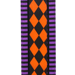 Load image into Gallery viewer, 10 yards --- 2 ½ inch -- Harlequin Jester Wired Edge Ribbon