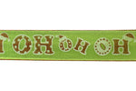 Load image into Gallery viewer, 10 yards --- 2 ½ inch -- Ho Ho Ho Glitter Metallic Shine Wired Edge Ribbon