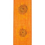 Load image into Gallery viewer, Sunflower Linen Wired Edge Ribbon –-- 2-1/2 Inch x 10 Yards --- Tangerine