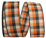 Load image into Gallery viewer, Afternoon Fall Tonal Plaid Wired Edge Ribbon -- Various Yard Sizes