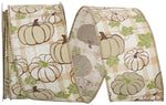 Load image into Gallery viewer, 10 yards --- 2 ½ inch -- Pumpkin Plaid Twill Wired Edge Ribbon
