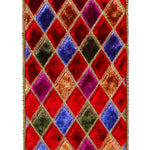 Load image into Gallery viewer, 5 yards --- 4 inch -- Diamond Velvet (Wine) Jewel Deluxe Wired Edge - Christmas Ribbon