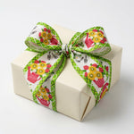 Load image into Gallery viewer, Gardening Posie Wired Plaid Edge Ribbon –-- 2-1/2 Inch x 10 Yards