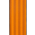 Load image into Gallery viewer, 10 yards --- 2 ½ inch -- Halloween Stripes Flocked Wired Edge Ribbon