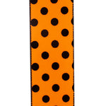 Load image into Gallery viewer, 10 yards --- 2 ½ inch -- Jumbo Dot Flocked Wired Edge Ribbon