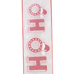 Load image into Gallery viewer, 10 yards --- 2 ½ inch -- Ho Ho Glitter Marla Wired Edge Ribbon