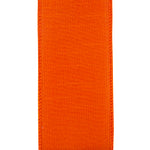 Load image into Gallery viewer, 2.5 inch x 10 yards --- Metallic Dupioni Flame -- Tangerine Color Wired Edge Ribbon