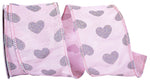 Load image into Gallery viewer, Valentine's Ribbon --- 10 yards --- 2 ½ inch -- Heart Hope Wired Edge Ribbon