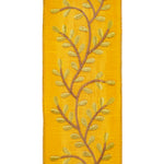 Load image into Gallery viewer, 5 yards --- 4 inch -- Deluxe Vine Sunset Embroidery Wired Edge Ribbon