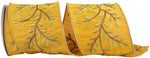 Load image into Gallery viewer, 5 yards --- 4 inch -- Deluxe Vine Sunset Embroidery Wired Edge Ribbon
