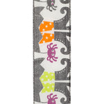 Load image into Gallery viewer, 10 yards --- 2 ½ inch -- Witches Legs & Spiders Satin Wired Edge Ribbon, Black