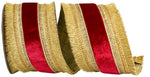 Load image into Gallery viewer, 5 yards --- 4 inch -- Plush Scarlet Velvet Regal Trimming Fringe Deluxe Overlay Wired Edge - Christmas Ribbon
