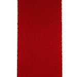 Load image into Gallery viewer, Mesh Velvet Red Overlay Metallic Wired Edge -- Christmas Ribbon --- Various Sizes