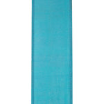 Load image into Gallery viewer, Solid turquoise backing of 2-1/2 inch Plaid Bright Deluxe wired ribbon