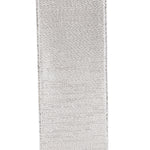 Load image into Gallery viewer, Outdoor Ribbon -- Silver Color -- Metallic Texture Shine Commercial Heavy Wire Edge -- Various Sizes