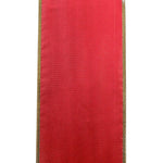 Load image into Gallery viewer, 4 inch x 30 yards --- Red with Gold Border Color -- Jamaica Value Plastic Wired Edge Christmas Ribbon