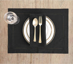 Load image into Gallery viewer, Hemstitched Table Linens (Black Color)