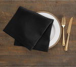 Load image into Gallery viewer, Hemstitched Table Linens (Black Color)