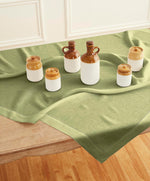 Load image into Gallery viewer, Hemstitched Table Linens (Moss Green Color)